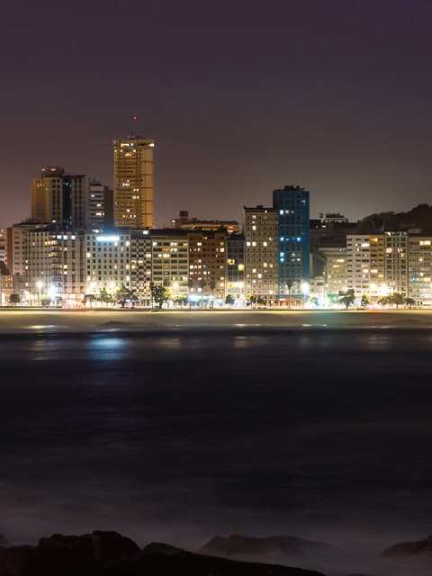 Alumbrado público en A Coruña